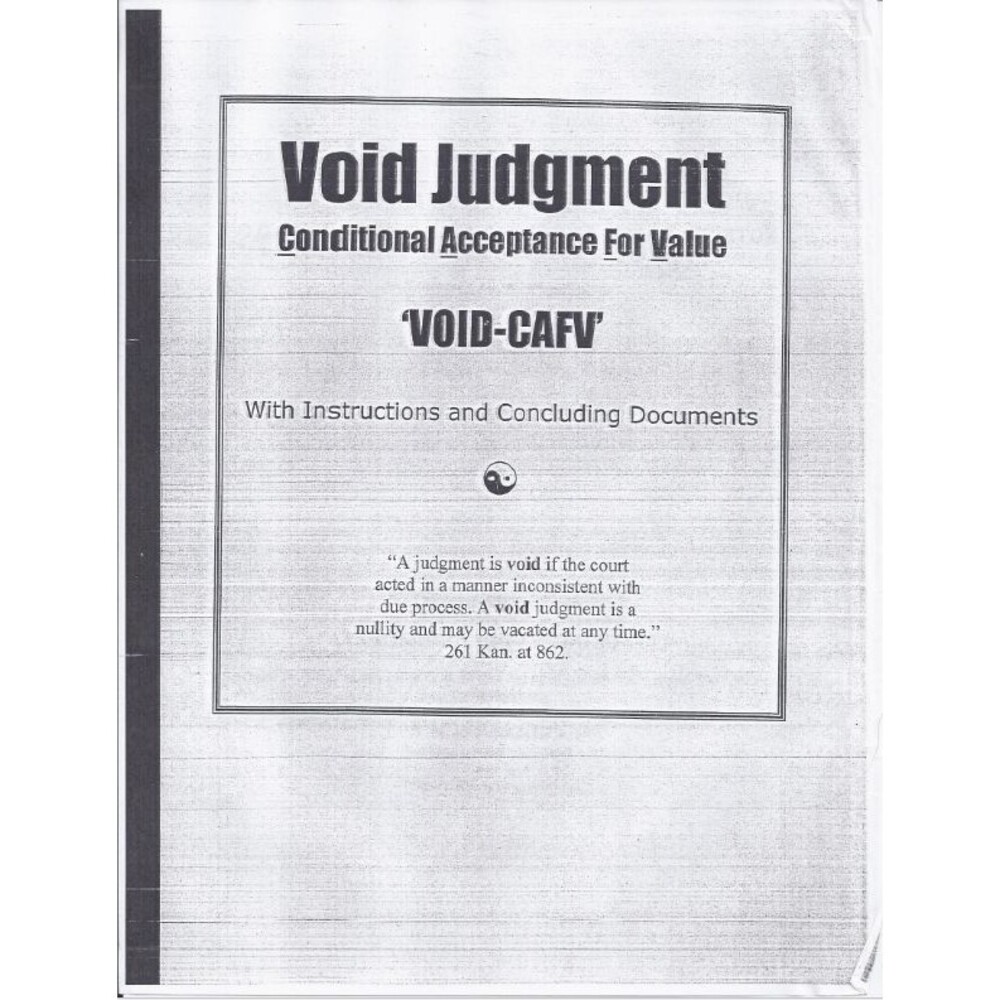 McKutchins Ink Rare Legal Theory Book – Void Judgment CAFV Sovereign Law